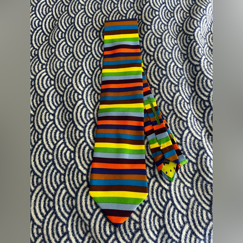 Gene Meyer Striped Silk Tie